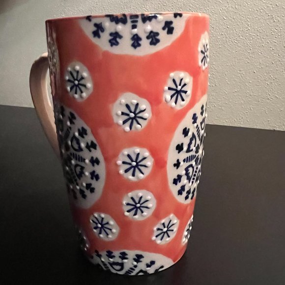 Deauville Veda Dining Dutch Collection Tall Mug w/ Embossed Design - Picture 2 of 12